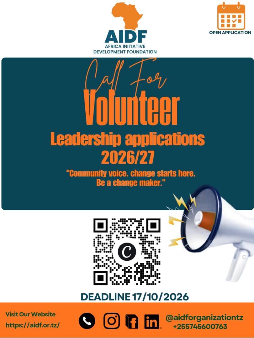 CALL FOR VOLUNTEERS | AIDF TANZANIA